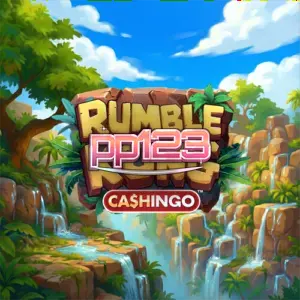 Tampilan visual slot Rumble Kong Cashingo dengan tema hutan dan grid CASHINGO