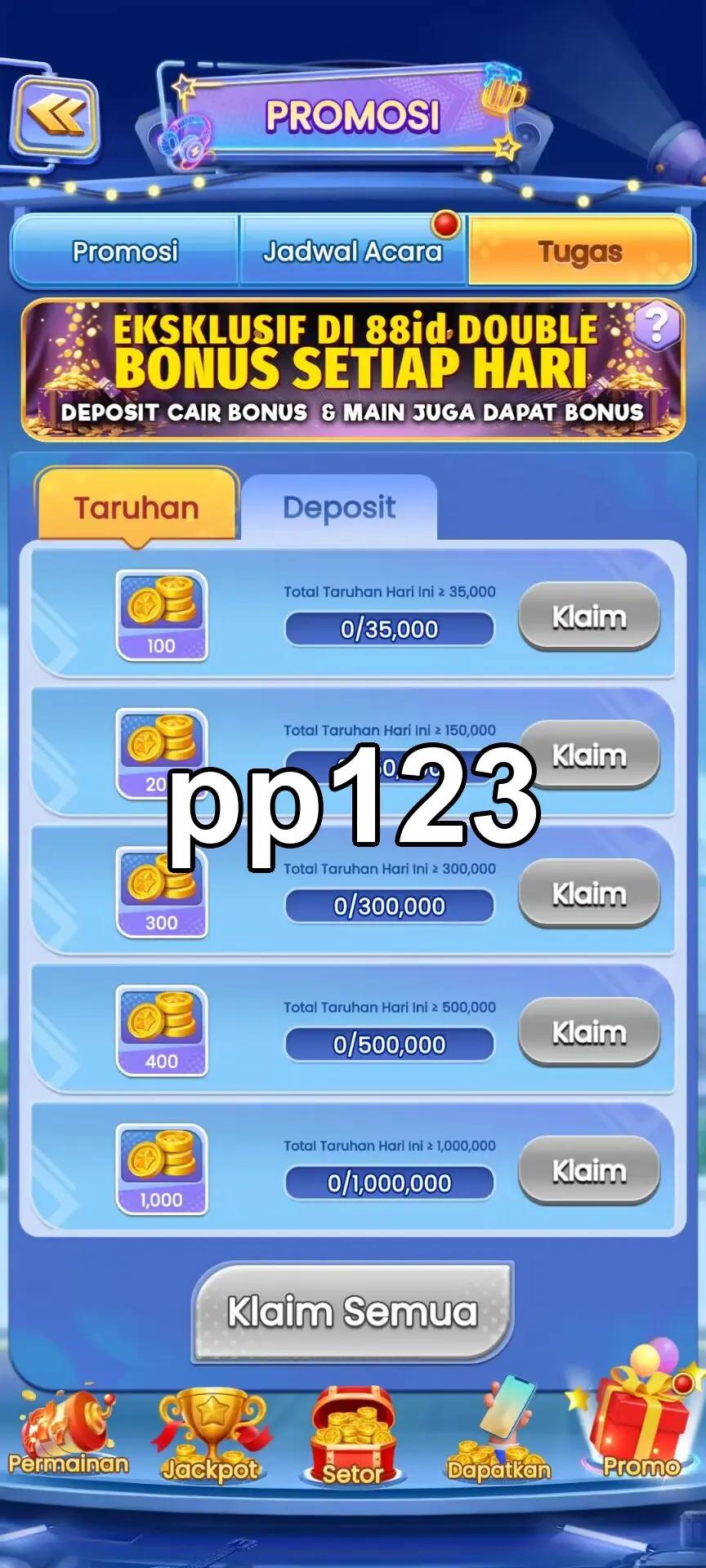 pp123 Tangkapan Layar Resmi APK